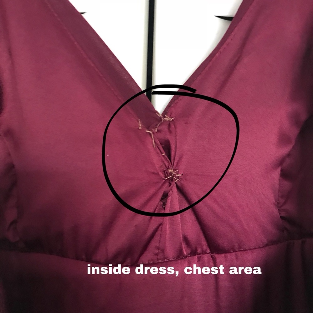 ♥️ Maroon / Burgundy Windsor Prom Dress ♥️ - Picture 6 of 8